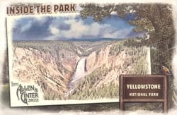 2022 Topps Allen & Ginter Inside the Park Boxloaders Yellowstone National Park #ITPB-1 card