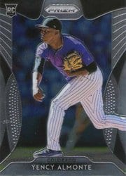 2019 Panini Prizm Base Set Yency Almonte #274 card