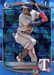 2025 Bowman Sapphire Edition Base Set Yeremi Cabrera #BCP-146 card