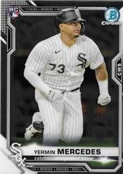 2021 Bowman Chrome Base Set Yermin Mercedes #88 card