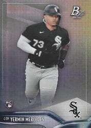 2021 Bowman Platinum Base Set Yermin Mercedes #82 card