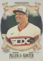2021 Topps Allen & Ginter Chrome Base Set Yermin Mercedes #165 card