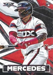 2021 Topps Fire Base Set Yermin Mercedes #199 card