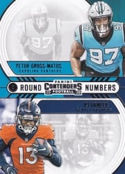 2020 Panini Contenders Round Numbers Yetur Gross-Matos / KJ Hamler #RN-GH card