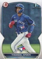 2023 Bowman Prospects Yhoangel Aponte #BP-110 card