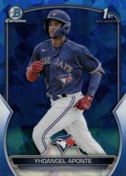 2023 Bowman Sapphire Edition Base Set Yhoangel Aponte #BCP-110 card