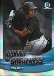 2022 Bowman Chrome Shades of Greatness Yiddi Cappe #SG-26 card