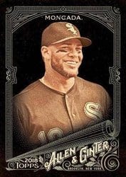 2018 Topps Allen & Ginter X Base Set Yoan Moncada #19 card