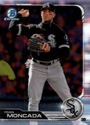 2019 Bowman Chrome Base Set Yoan Moncada #21 card