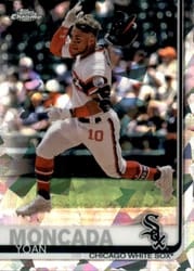 2019 Topps Chrome Sapphire Edition Base Set Yoan Moncada #377 card