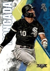 2019 Topps Fire Base Set Yoan Moncada #175 card