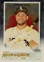2020 Topps Allen & Ginter Chrome Base Set Yoan Moncada #45 card