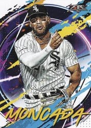 2020 Topps Fire Base Set Yoan Moncada #157 card
