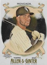 2021 Topps Allen & Ginter Chrome Base Set Yoan Moncada #152 card
