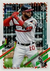 2021 Topps Holiday Base Set Yoan Moncada #HW175 card