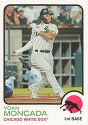 2022 Topps Heritage Base Set Yoan Moncada #9 card