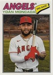 2026 Topps Heritage Base Set Yoán Moncada #35 card