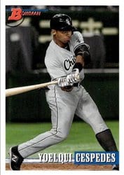 2021 Bowman Heritage Base Set Yoelqui Cespedes #119 card