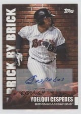 2022 Topps Pro Debut Brick by Brick Autographs Yoelqui Cespedes #BB-9 card
