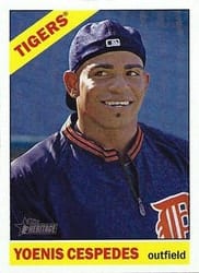 2015 Topps Heritage Base Set Yoenis Cespedes #70 card