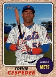 2017 Topps Heritage Base Set Yoenis Cespedes #406 card