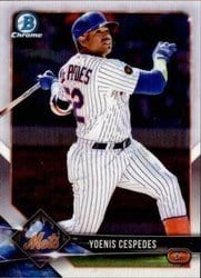 2018 Bowman Chrome Base Set Yoenis Cespedes #27 card