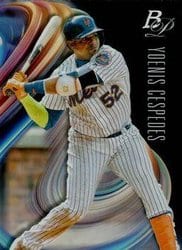 2018 Bowman Platinum Base Set Yoenis Cespedes #57 card