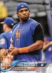 2018 Topps Base Set Yoenis Cespedes #125 card