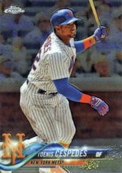 2018 Topps Chrome Base Set Yoenis Cespedes #119 card