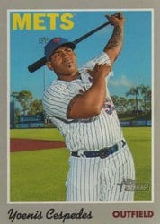 2019 Topps Heritage Base Set Yoenis Cespedes #50 card