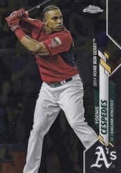 2020 Topps Chrome Update Base Set Yoenis Cespedes #U-98 card