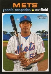 2020 Topps Heritage Base Set Yoenis Cespedes #581 card