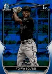 2023 Bowman Sapphire Edition Base Set Yoffry Solano #BCP-72 card