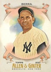 2021 Topps Allen & Ginter Base Set Yogi Berra #302 card