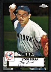 2021 Topps Chrome Platinum Anniversary Base Set Yogi Berra #473 card