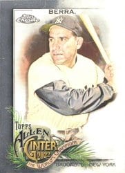 2022 Topps Allen & Ginter Chrome Base Set Yogi Berra #114 card