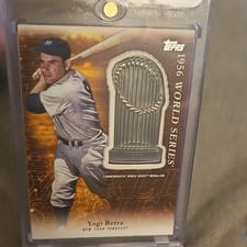 2023 Topps Update Commemorative Postseason Trophy Medallions Yogi Berra #PTM-YB card