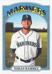 2021 Topps Heritage Base Set Yohan Ramirez #530 card
