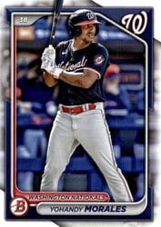 2024 Bowman Draft Base Set Yohandy Morales #BD-120 card