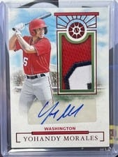 2024 Panini Boys of Summer Prospect Material Signatures Yohandy Morales #PMS-YM card
