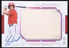 2024 Panini National Treasures Prospect Jumbo Lumber Signatures Yohandy Morales #19 card