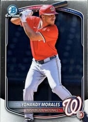 2025 Bowman Draft Chrome Yohandy Morales #BDC-177 card