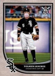 2018 Topps Big League Base Set Yolmer Sanchez #195 card
