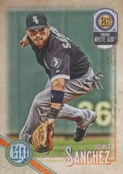 2018 Topps Gypsy Queen Base Set Yolmer Sanchez #49 card