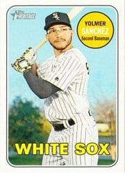 2018 Topps Heritage Base Set Yolmer Sanchez #422 card