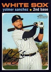 2020 Topps Heritage Base Set Yolmer Sanchez #372 card