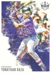 2020 Panini Diamond Kings Base Set Yonathan Daza #63 card