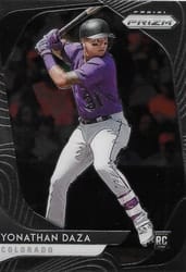 2020 Panini Prizm Base Set Yonathan Daza #13 card