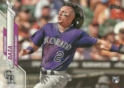 2020 Topps Base Set Yonathan Daza #567b card