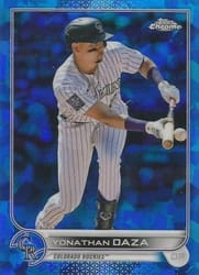 2022 Topps Chrome Sapphire Edition Base Set Yonathan Daza #335 card